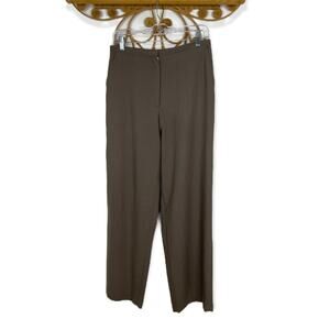 Eileen Fisher straight leg brown dress pants S